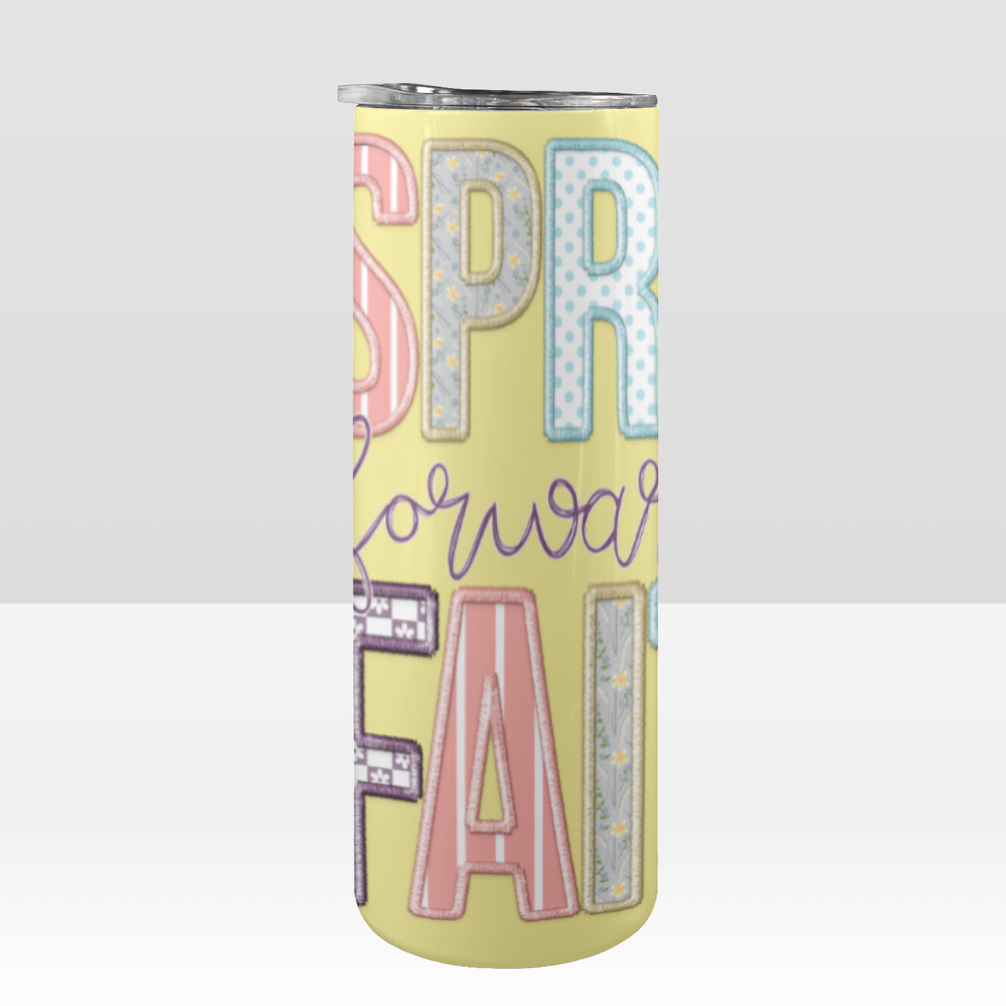 Custom Sublimation 20oz Skinny Tumbler with Lid (Design services included)