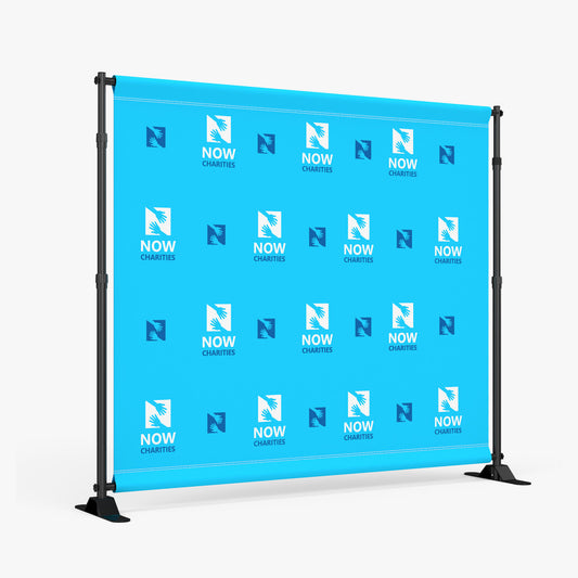 Step and Repeat  9 oz. Fabric Banner plus Stand