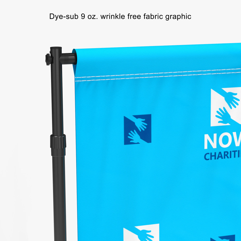 Step and Repeat 9 oz. Fabric Banner plus Stand