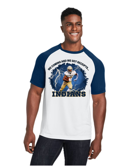 Custom Football Player Raglan Tee