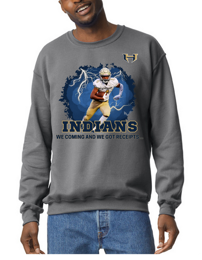 Custom Football Player Sweatshirt