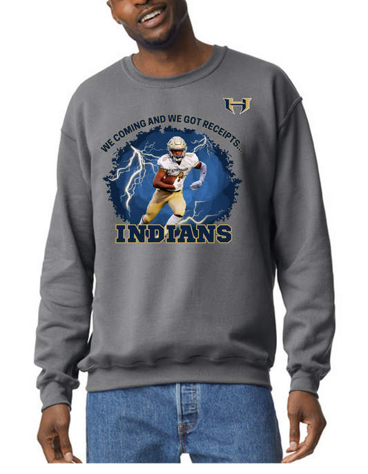 Custom Football Player Sweatshirt