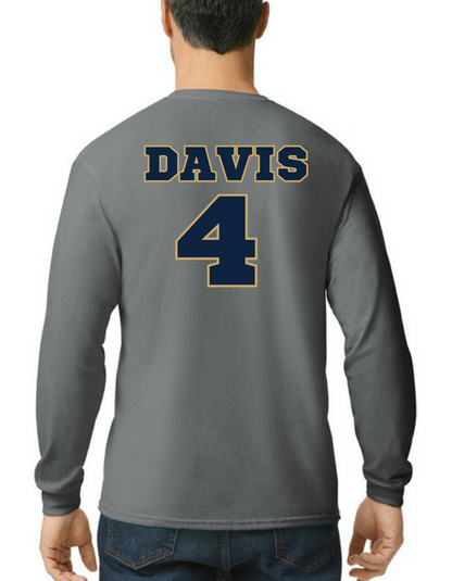 Custom Football Player Long Sleeve Tee