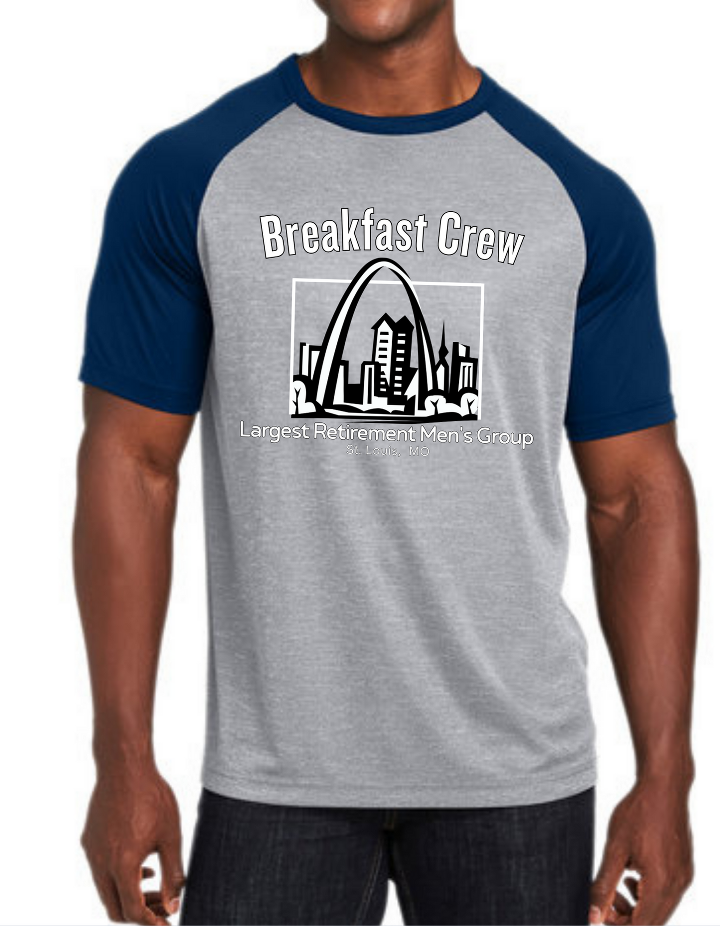 Navy Breakfast Group Raglan Tee (Custom Order)