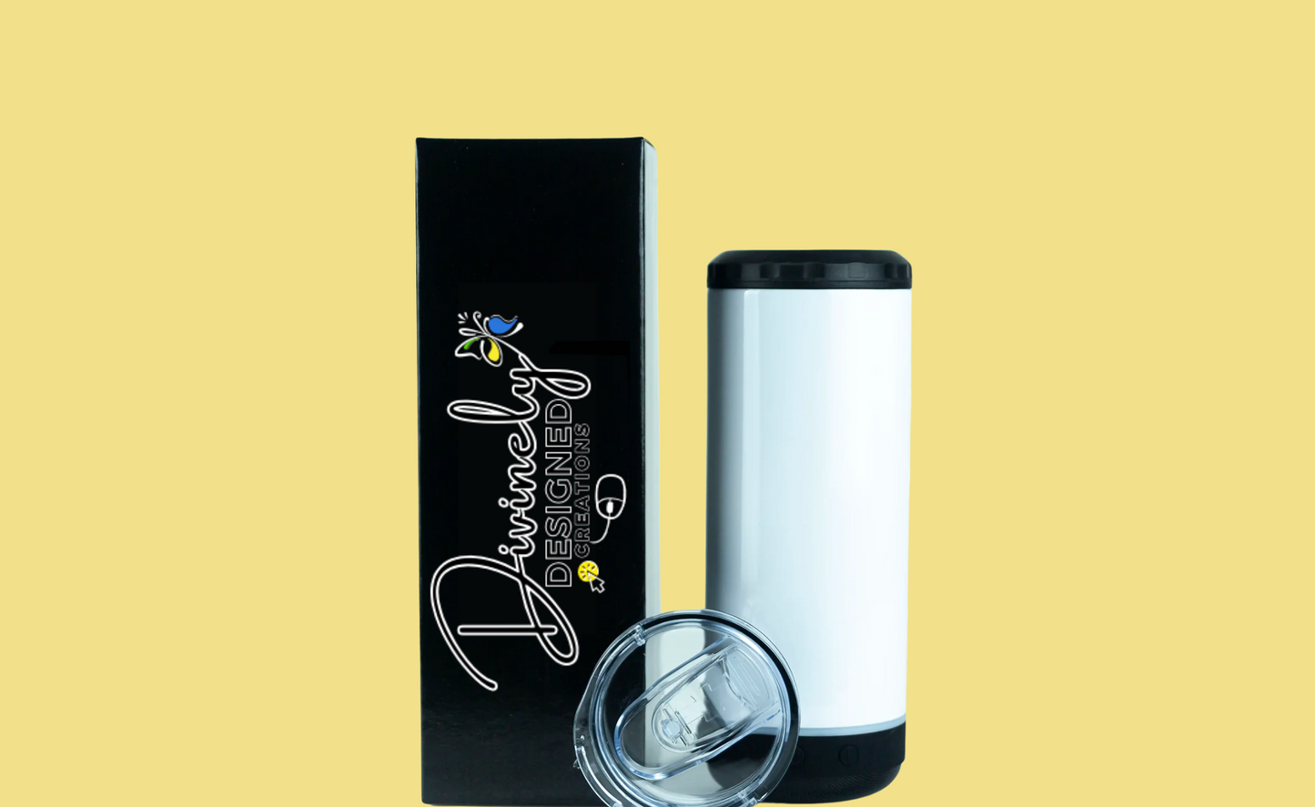 Customizable 4 in 1 Speaker Can/Cooler Tumbler