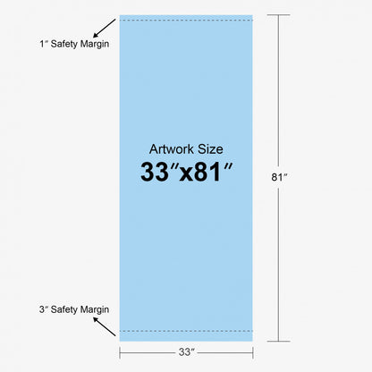 Custom Deluxe Retractable Vertical Banner (with carrying case)