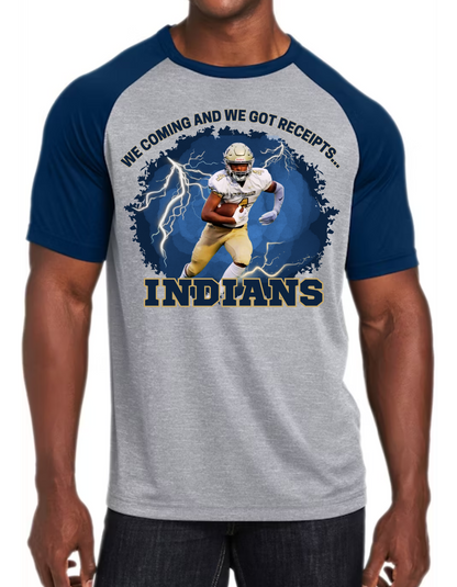 Custom Football Player Raglan Tee