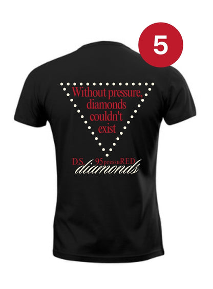 95 pressuRED diamonds Tee w/front and back images