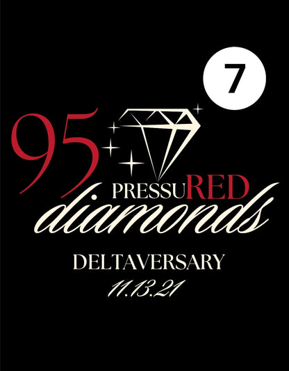 95 pressuRED diamonds Tee w/front and back images